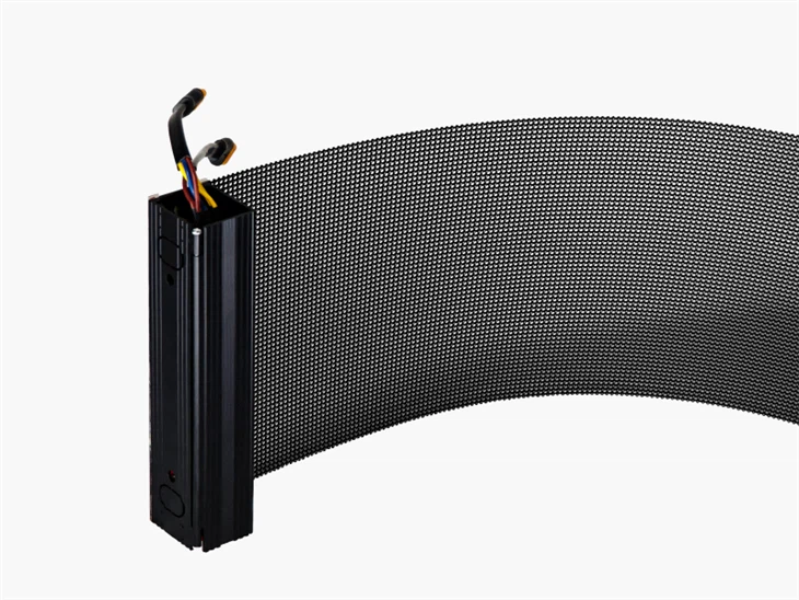 Holographic LED Transparent Screen