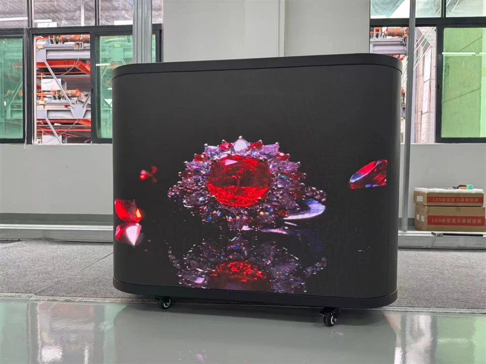 Portable DJ Booth With LED Video Wall Display Screen high quality