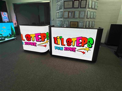 Portable DJ Booth With LED Video Wall Display Screen